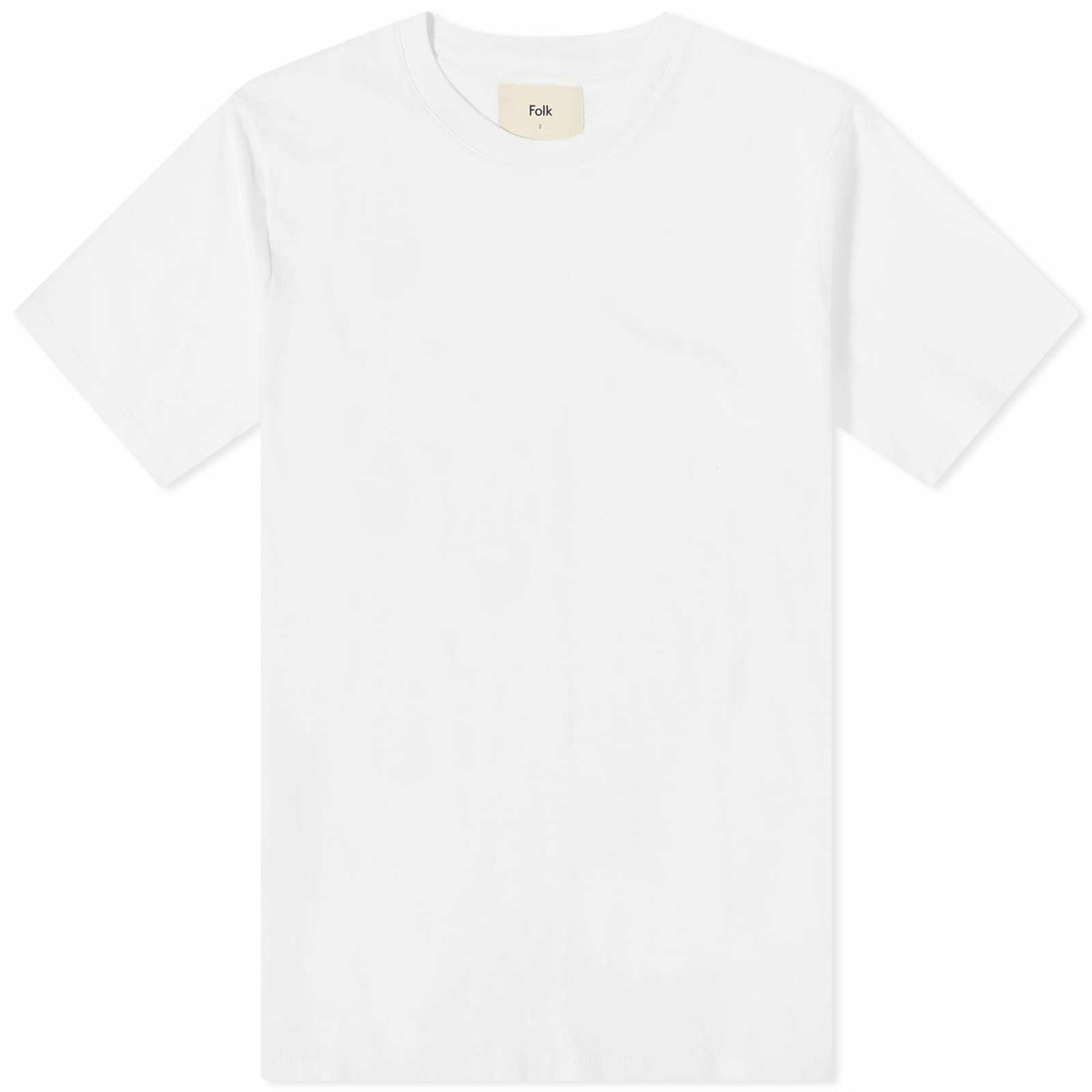 Photo: Folk Men's Contrast Sleeve T-Shirt in White