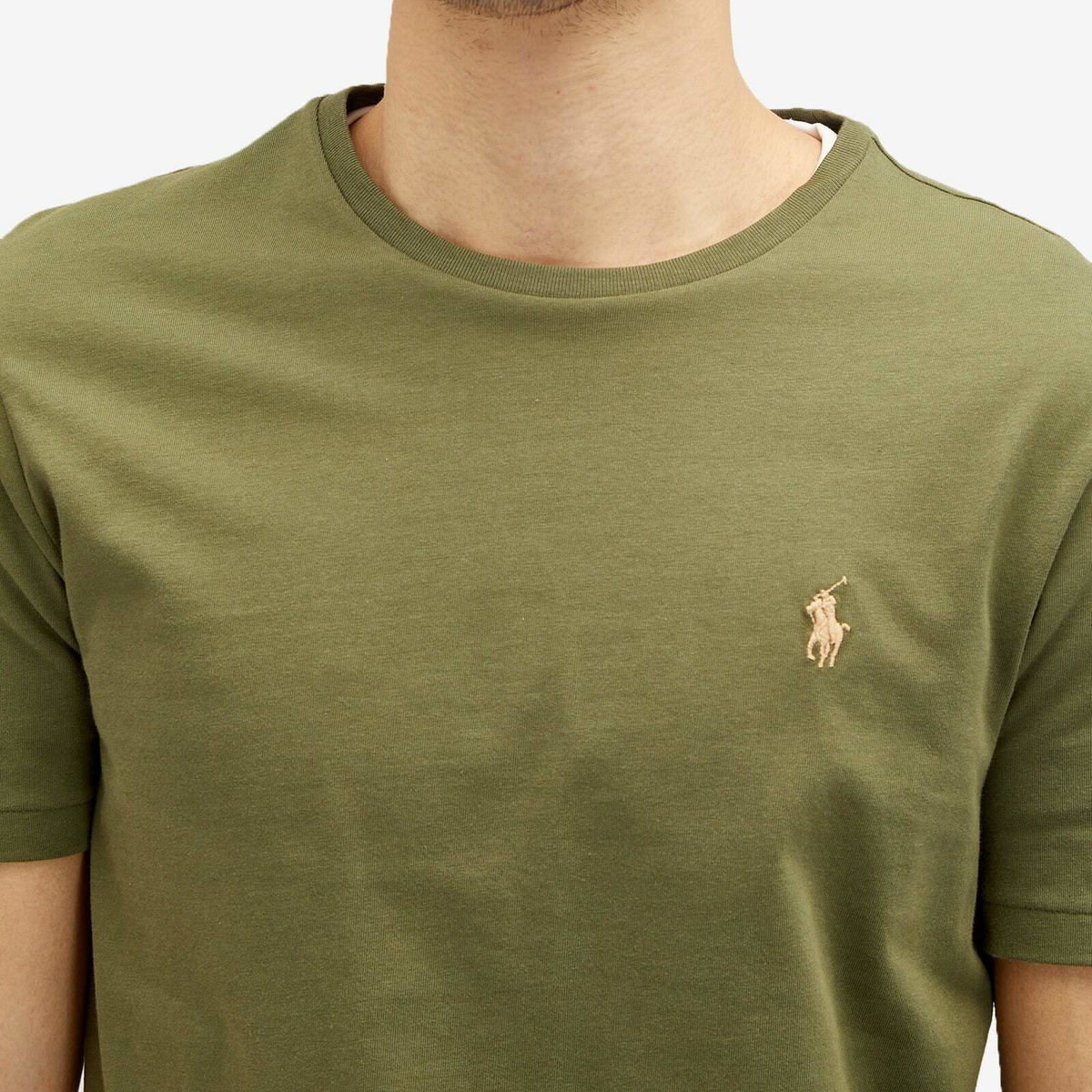 Polo Ralph Lauren Men's Custom Fit T-Shirt in Dark Sage Polo
