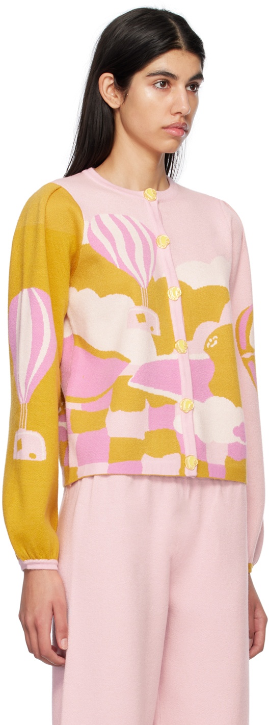 HELMSTEDT Pink & Yellow Ami Cardigan