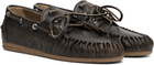 Alohas Brown Rowan Vintage Effect Leather Boat Shoes