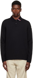 Moncler Black Stripe Accent Polo