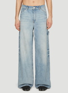 Courrèges - Dirty Blue Baggy Jeans in Light Blue