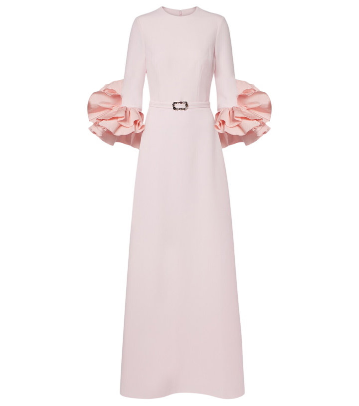 Photo: Safiyaa Belen ruffled crêpe gown