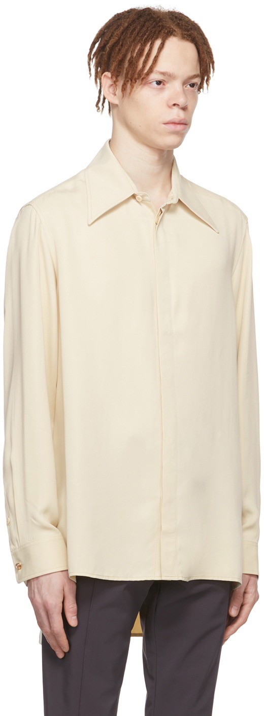 Cornerstone Off-White Cupro Shirt Cornerstone