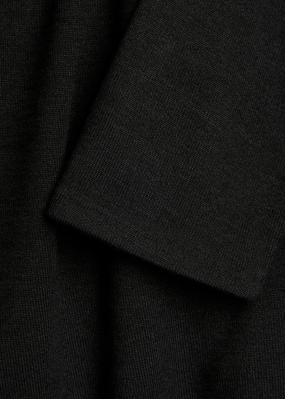 Vince Jersey Close-knit Dress Black