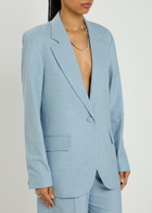 Remain BY Birger Christensen Woven Blazer Light Blue