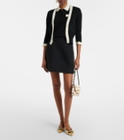 Valentino Bow-detail cotton cardigan