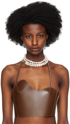 Recto White Candy Pearl Necklace