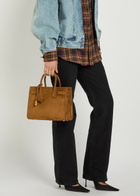 Saint Laurent Sac De Jour Suede top Handle bag - Orange - One Size
