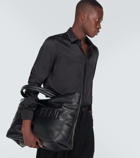 Saint Laurent Logo leather tote bag