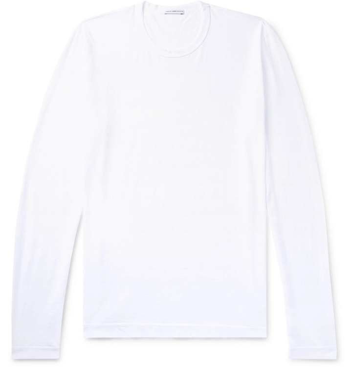 Photo: James Perse - Combed Cotton-Jersey T-Shirt - White