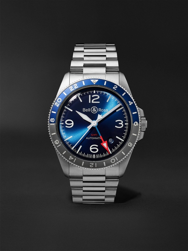 Photo: BELL & ROSS - BR V2-93 Automatic 41mm Stainless Steel Watch, Ref. No. BRV293-BLU-ST/SST