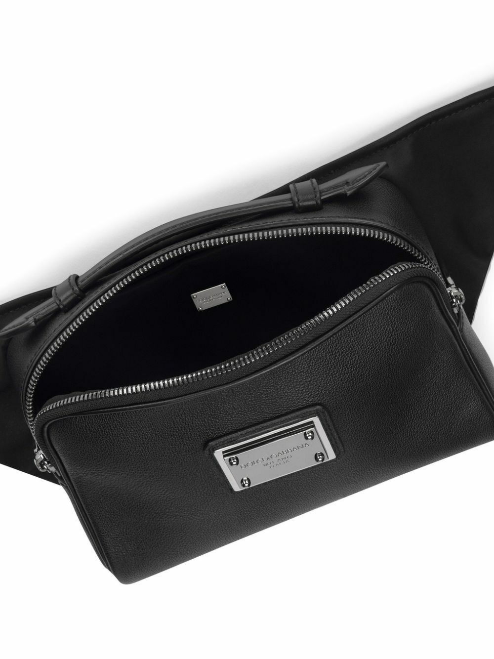 Dolce & Gabbana Black Logo-Plaque Belt Bag Dolce & Gabbana