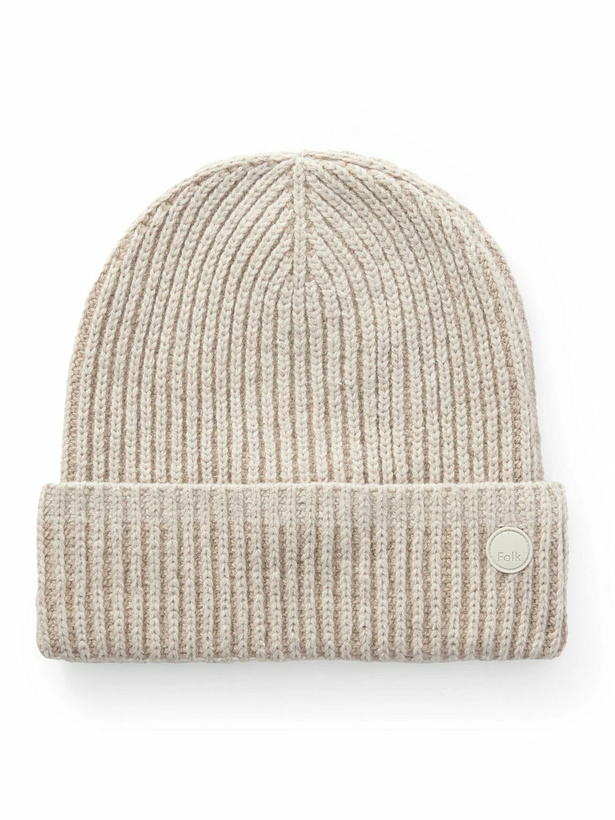 Photo: Folk - Ribbed Wool-Blend Beanie