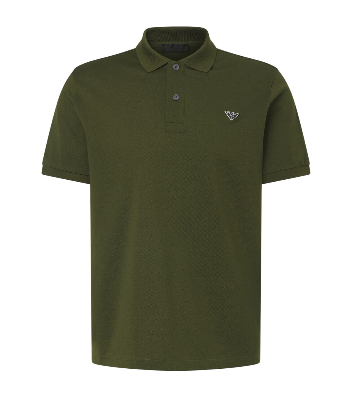 Prada Re-Nylon-trimmed cotton-blend polo shirt Prada