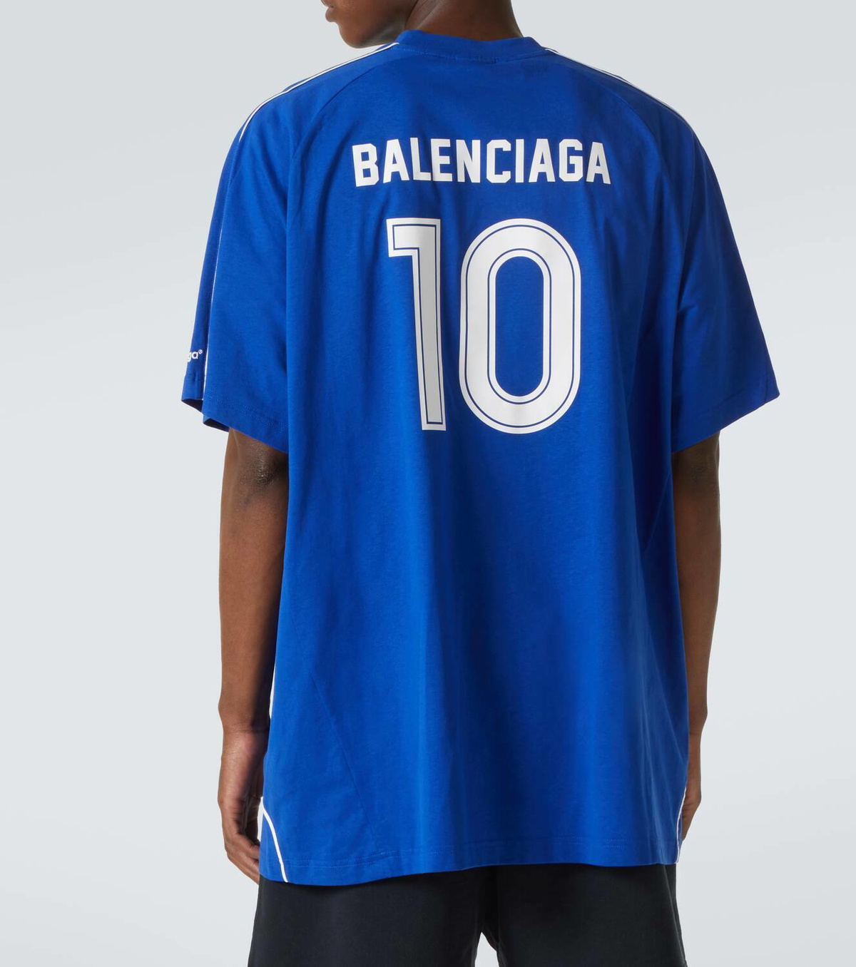 【BALENCIAGA】Soccer ロゴ コットンジャージー Tシャツ Balenciaga Soccer logo cotton jersey T-shirt Balenciaga
