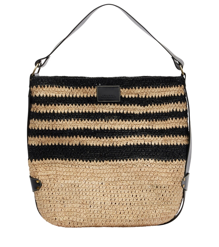 Photo: Isabel Marant Bayia striped raffia shoulder bag