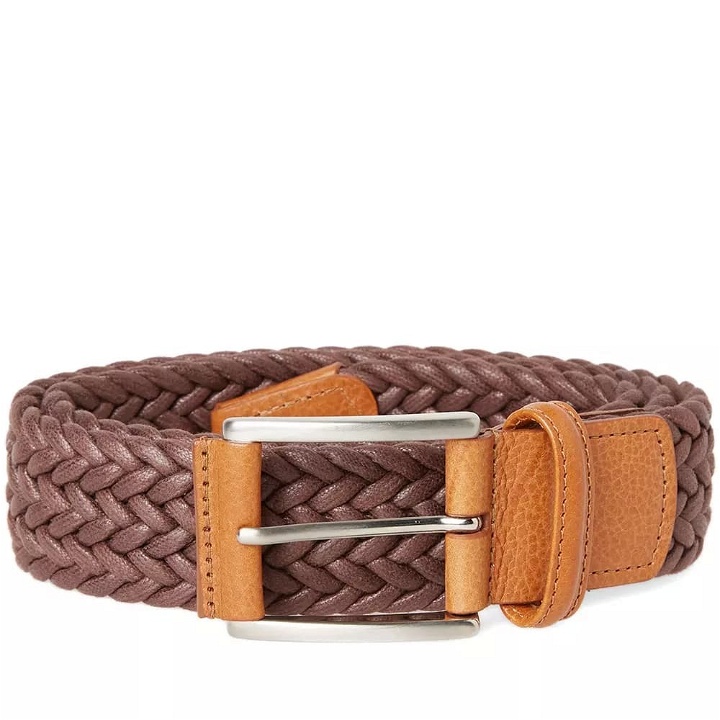 Photo: Anderson's Waxed Canvas Woven Belt Brown
