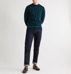 John Smedley - Striped Merino Wool Sweater - Green
