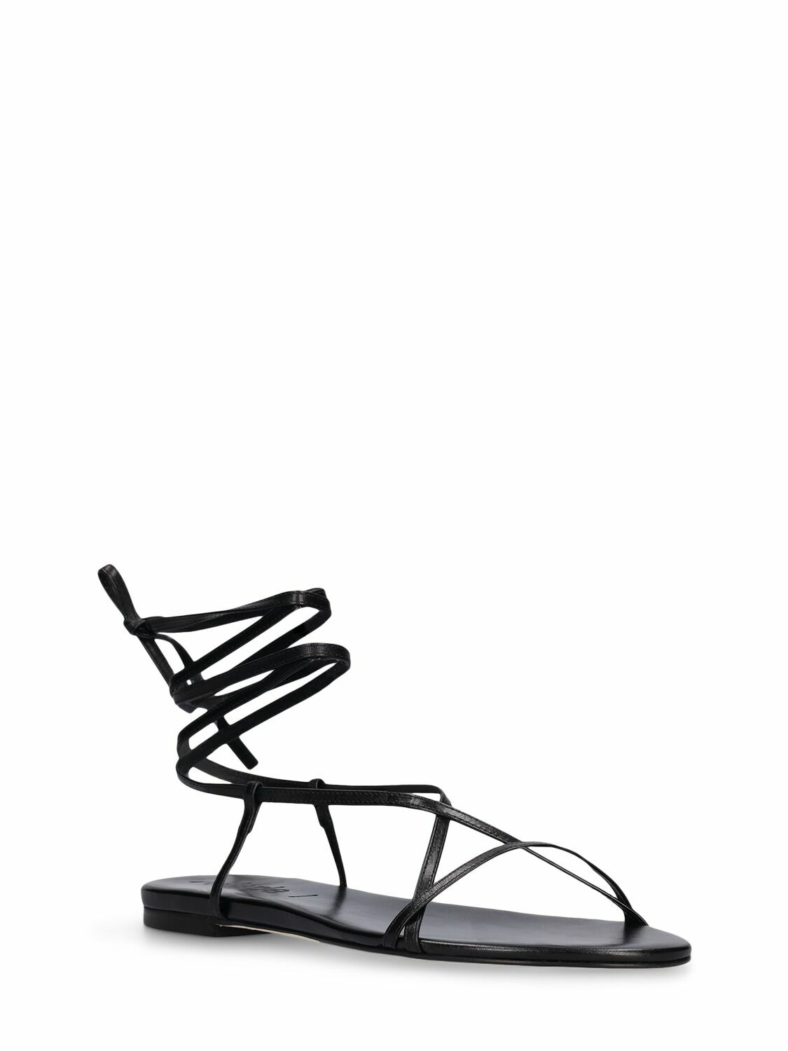 AEYDE 10mm Penny Leather Lace-up Sandals Aeyde