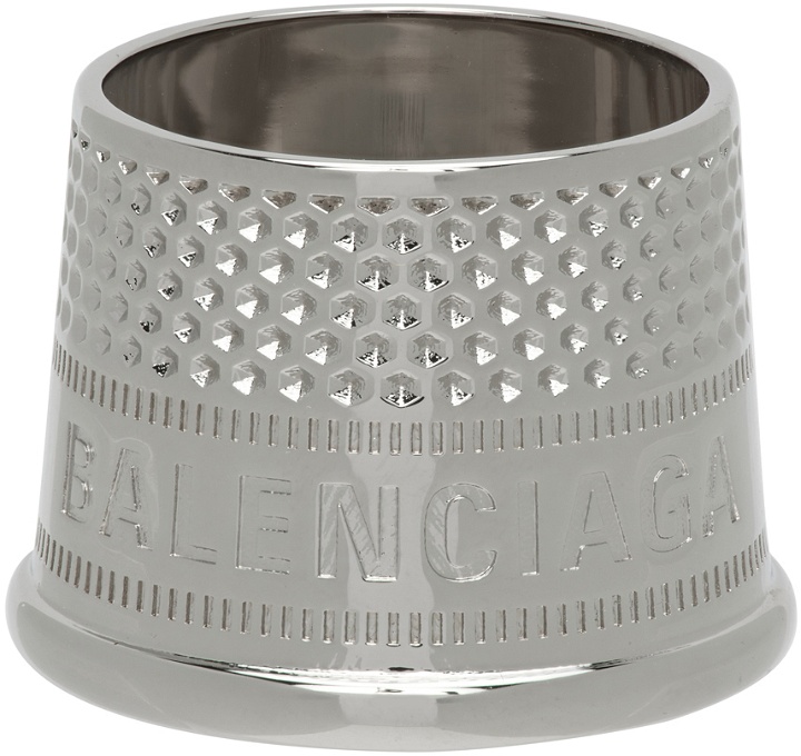 Photo: Balenciaga Silver Thimble Ring