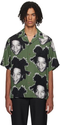 WACKO MARIA Green Printed Shirt