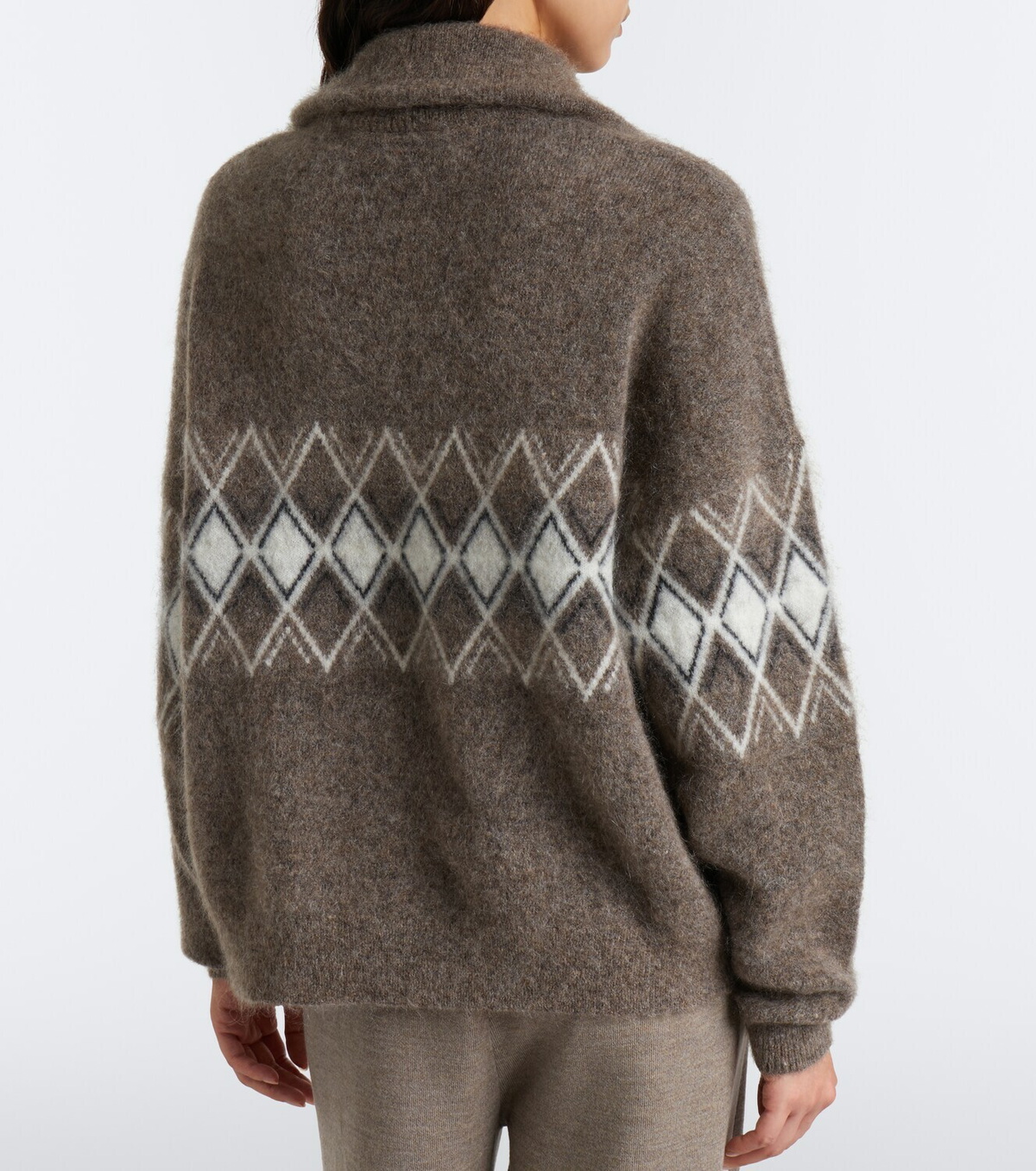 Fusalp Mireva mohair-blend half-zip sweater