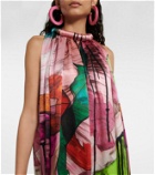 Roksanda Alkari printed silk satin gown