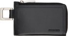 JACQUEMUS Black & Navy Les Classiques 'Le porte-zippé Cuerda' Card Holder