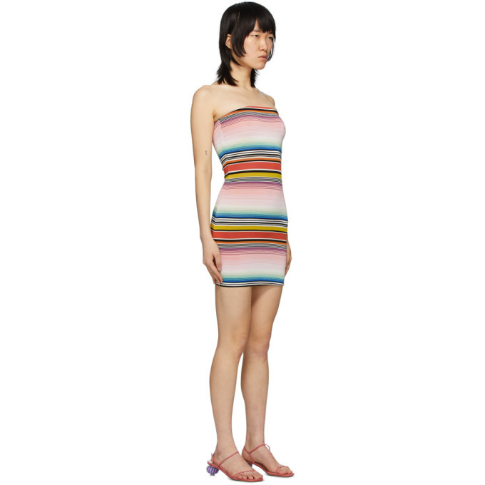 Missoni Multicolor Striped Strapless Dress Missoni