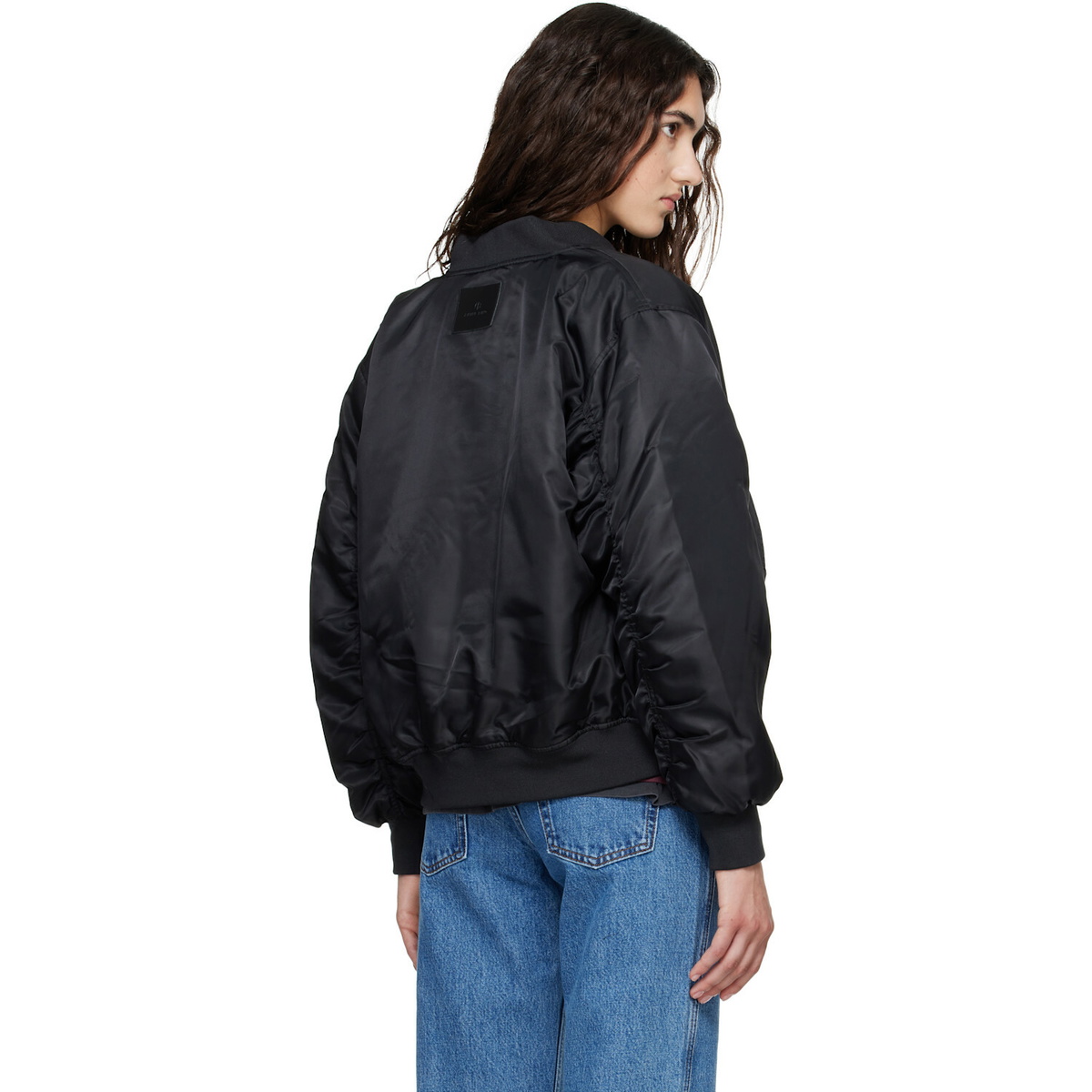 ANINE BING Black Leon Bomber Jacket