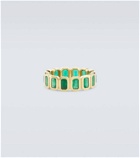 Shay Jewelry 18kt gold ring with emeralds