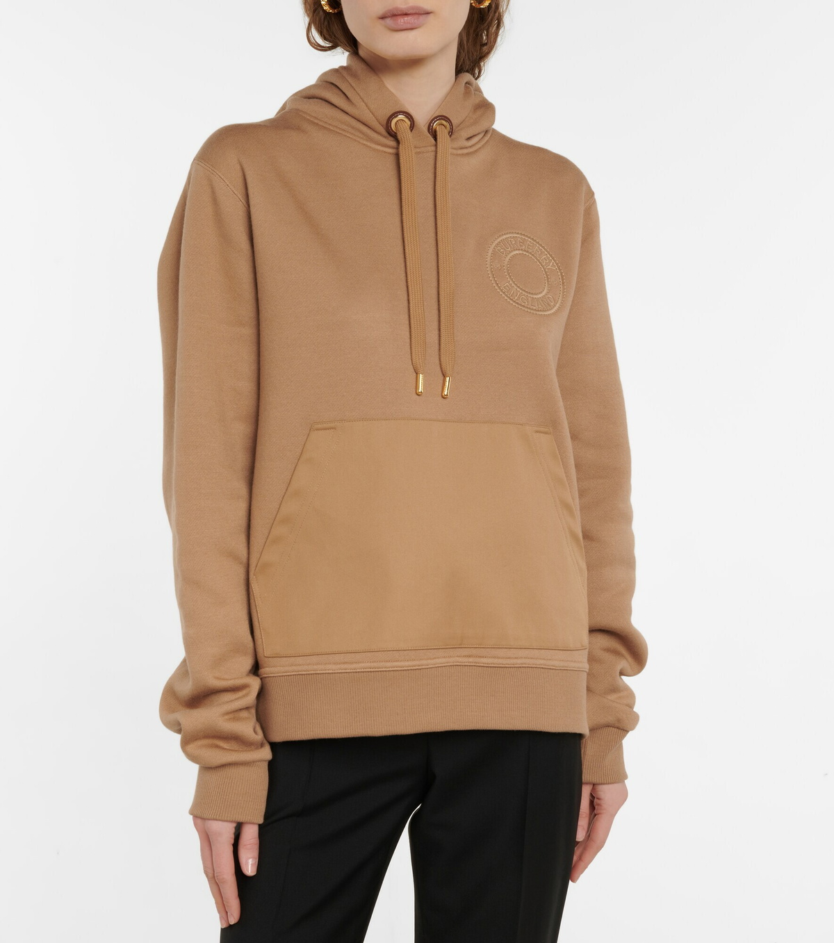 Burberry - Oversized embroidered hoodie