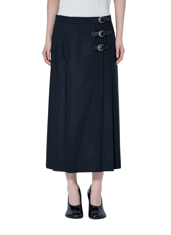 Photo: Chloé Virgin Wool Skirt with Buckles