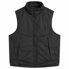 orSlow Men's Nylon Padded Vest in Black
