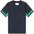 Sacai Men's Bandana Print T-Shirt in Navy