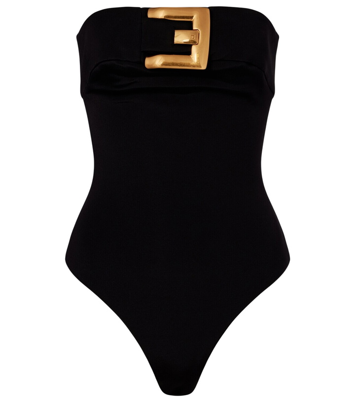 Photo: Balmain Strapless crêpe bodysuit
