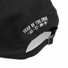 Maharishi Men's Year Of The Snake 6 Panel Cap in Black 