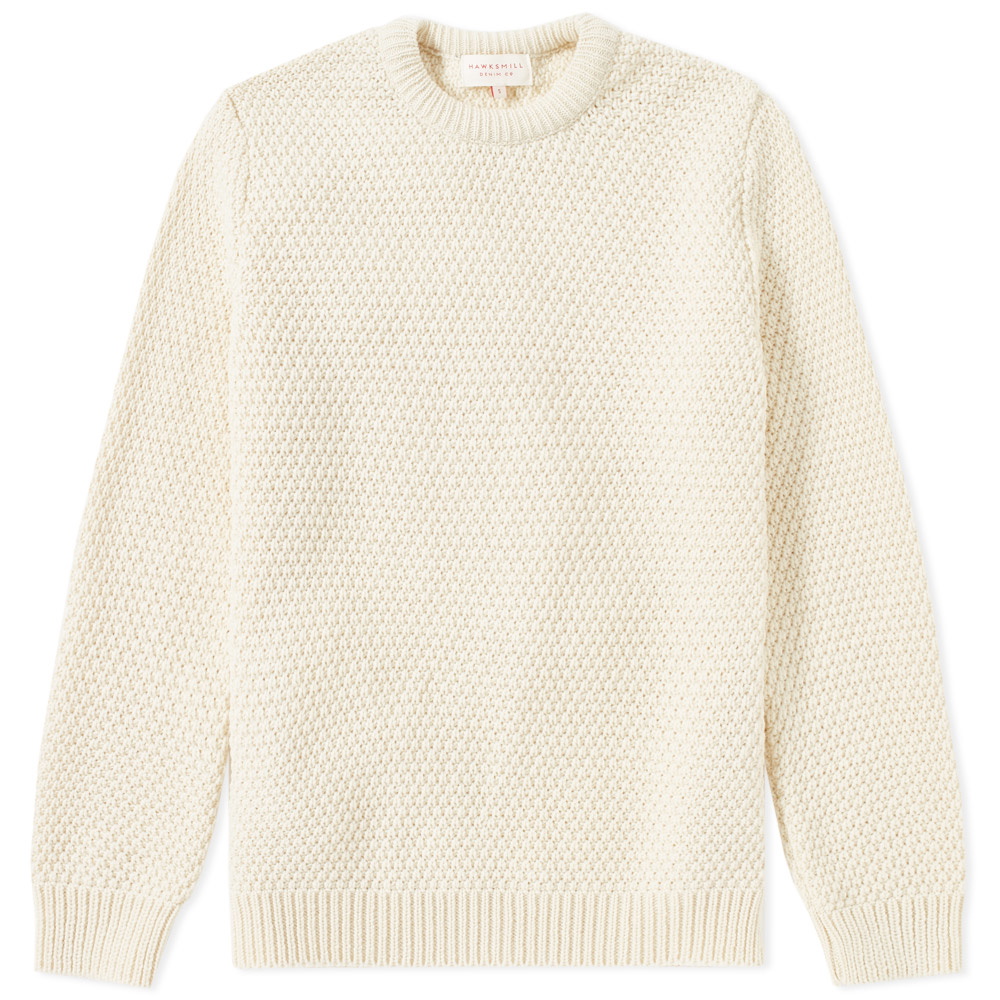 Hawksmill Denim Co. Moss Stitch Crew Knit Hawksmill Denim Co