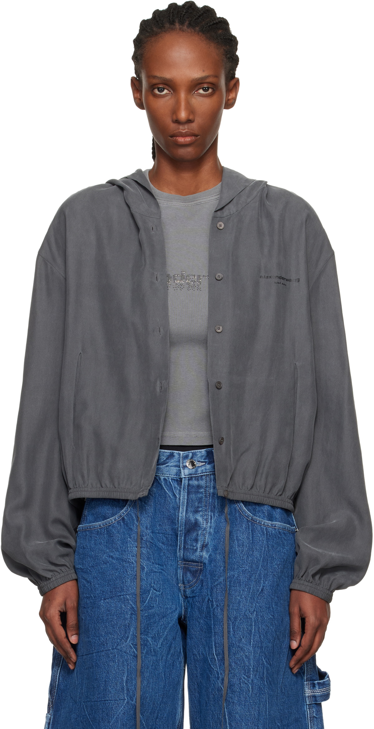 Alexander Wang White Asymmetrical Shirt Alexander Wang