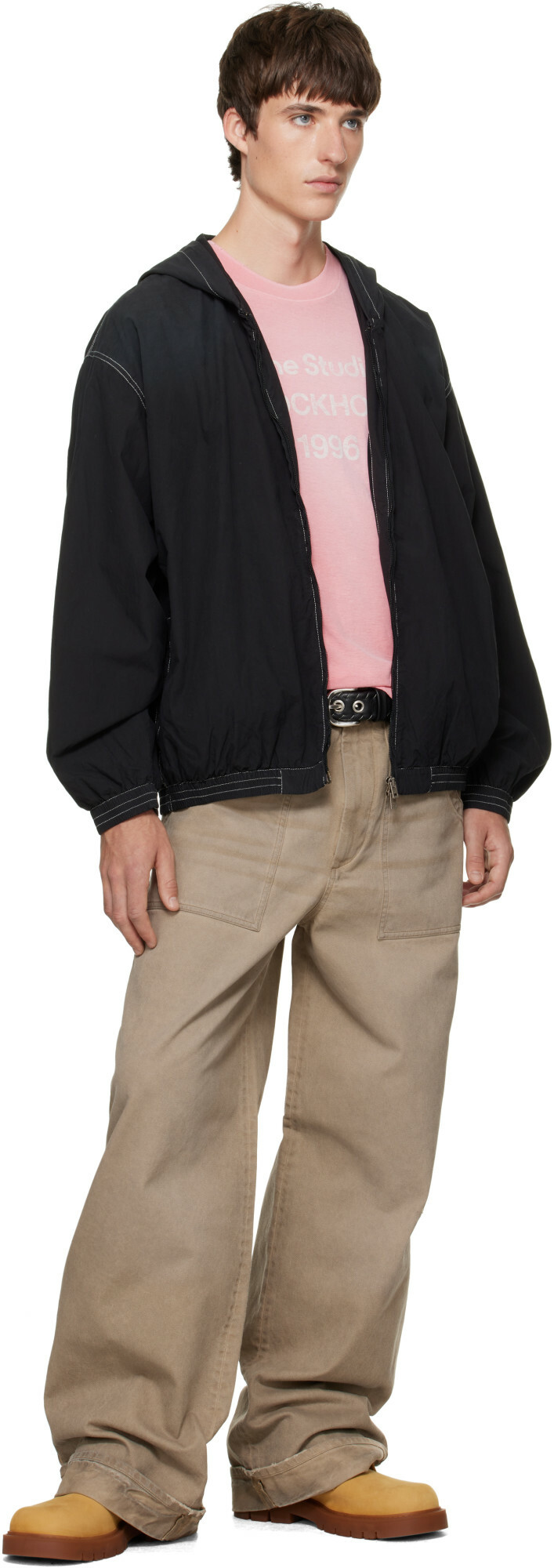 Acne Studios Beige Stained Twill Trousers