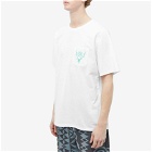 South2 West8 Men's Round Pocket T-Shirt in White