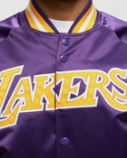 Mitchell & Ness Nba Lightweight Satin Jacket Los Angeles Lakers Purple - Mens - College Jackets