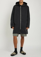 Rick Owens Gimp Mac Hooded Coat Black
