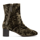 Chloe Brown Velvet Lexie Boots