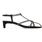 Jil Sander Black Cage Low-Heel Sandals