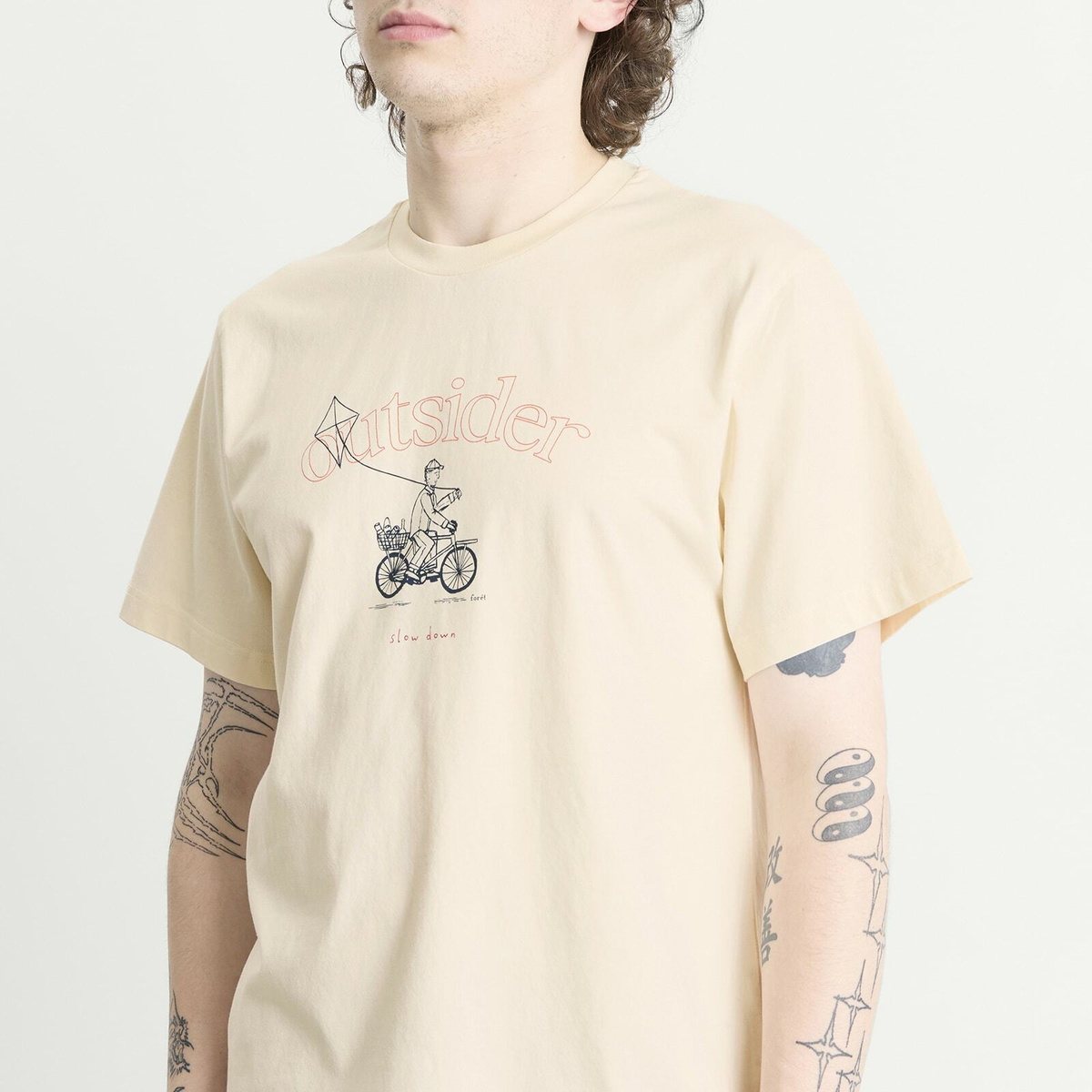 Foret Men's Cyclist T-Shirt in Cloud