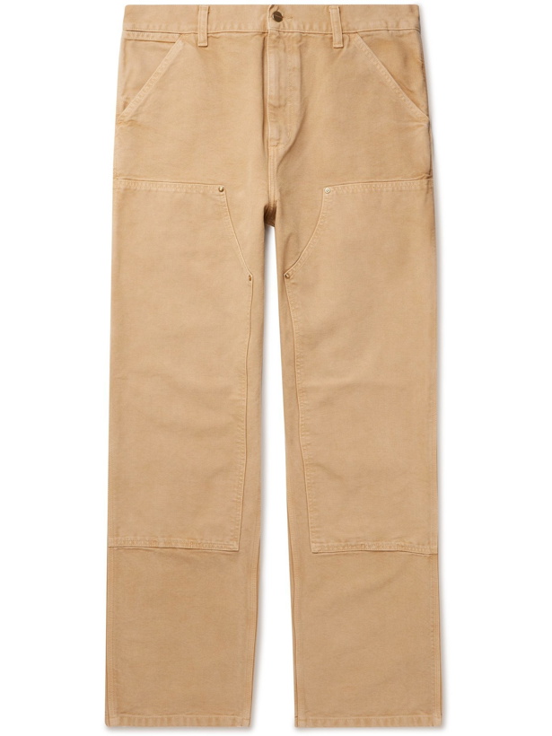 Photo: CARHARTT WIP - Organic Cotton-Canvas Trousers - Brown