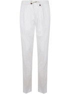 Incotex Tapered Fit Trousers in White