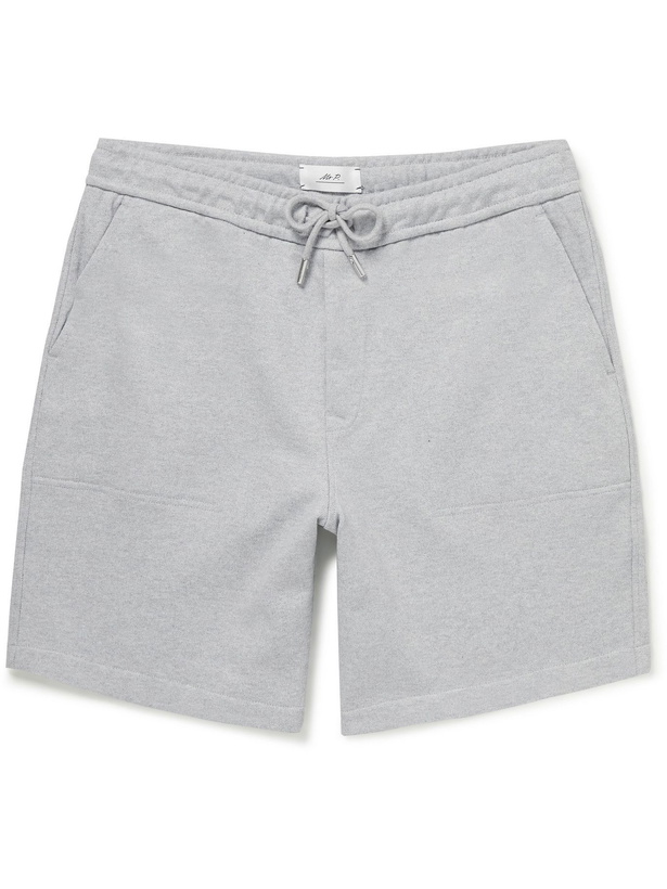 Photo: Mr P. - Cotton-Jersey Drawstring Shorts - Gray